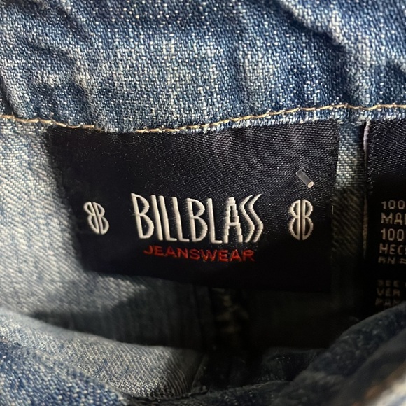 BILL BLASS women’s SOFT cotton denim pleated skirt zip front button closure sz 6 - Picture 3 of 10